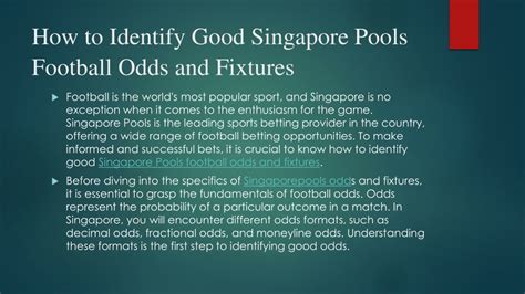 singapore pools football fixtures|Singapore Pools Football Opening Odds Tracker .